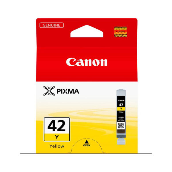 canon cli 42y yellow ink cartridge, pigment based ink, 1 pc(s), 284 pages