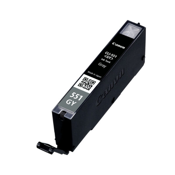 canon cli 551gy grey ink cartridge, standard yield, grey, pigment based ink, 1 pc(s), 125 pages