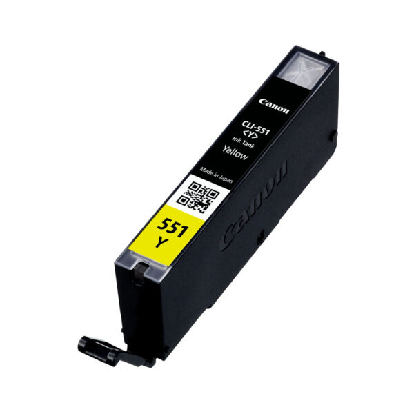canon cli 551y yellow ink cartridge, standard yield, yellow, pigment based ink, 1 pc(s), 347 pages