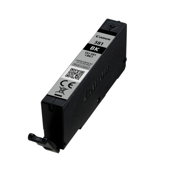 canon cli 581bk black ink cartridge, pigment based ink, 5.6 ml, 200 pages