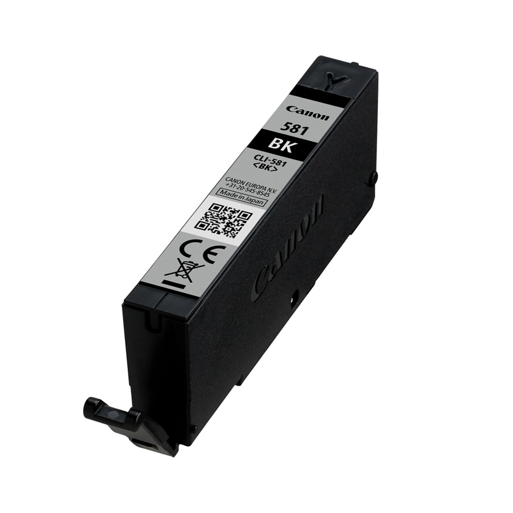 canon cli 581bk black ink cartridge, pigment based ink, 5.6 ml, 200 pages canon cli 581bk black ink cartridge, pigment based ink, 5.6 ml, 200 pages