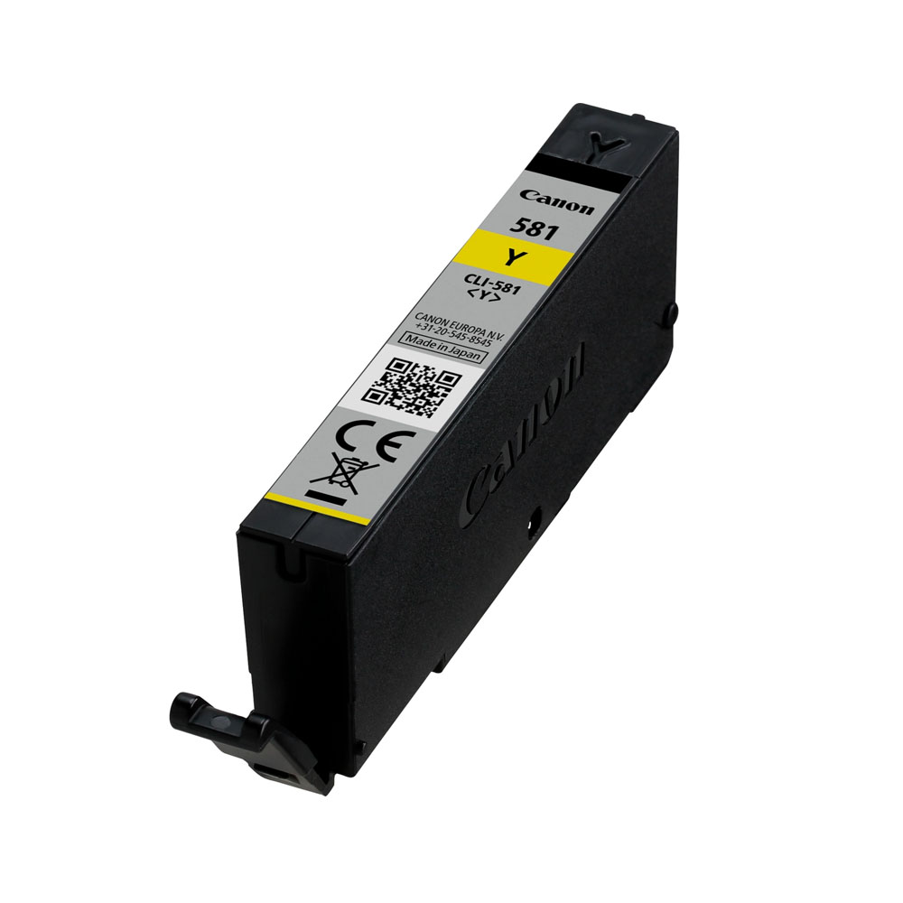 canon cli 581y yellow ink cartridge, pigment based ink, 5.6 ml, 99 pages canon cli 581y yellow ink cartridge, pigment based ink, 5.6 ml, 99 pages