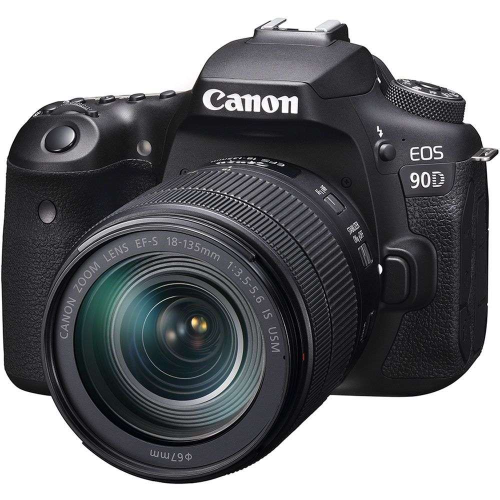 canon eos 90d with ef s 18 135mm f/3.5 5.6 is usm black canon eos 90d with ef s 18 135mm f/3.5 5.6 is usm black