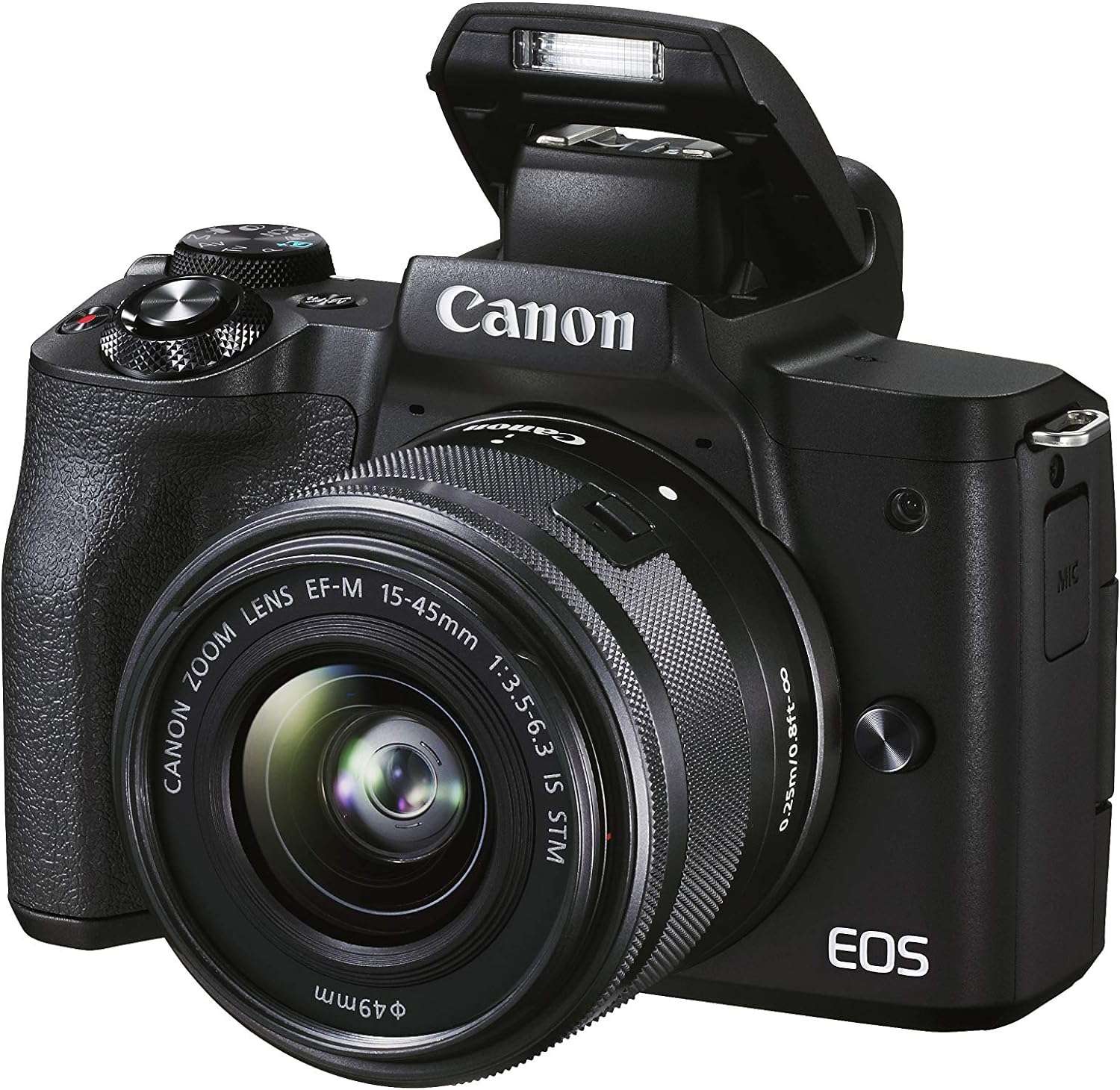canon eos m50 mark ii with ef m 15 45mm f 3.5 6.3 is stm (black) canon eos m50 mark ii with ef m 15 45mm f 3.5 6.3 is stm (black)