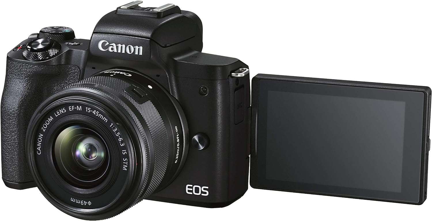 canon eos m50 mark ii with ef m 15 45mm f 3.5 6.3 is stm (black) canon eos m50 mark ii with ef m 15 45mm f 3.5 6.3 is stm (black)