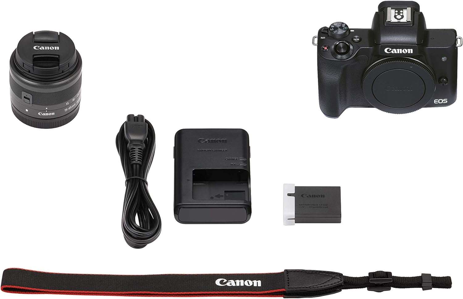 canon eos m50 mark ii with ef m 15 45mm f 3.5 6.3 is stm (black) canon eos m50 mark ii with ef m 15 45mm f 3.5 6.3 is stm (black)