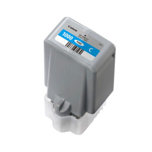 canon pfi 1000c cyan ink cartridge, cyan, 80 ml, 5025 pages