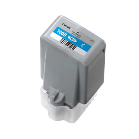 canon pfi 1000c cyan ink cartridge, cyan, 80 ml, 5025 pages