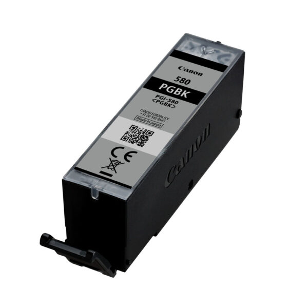 canon pgi 580bk pigment black ink cartridge, pigment based ink, 11.2 ml, 200 pages